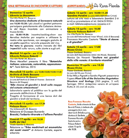Calendario degli incontri
