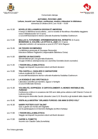Programma dettagliato 