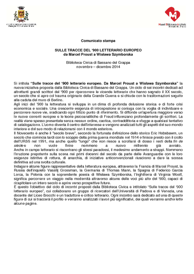 Comunicato stampa