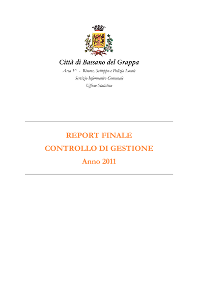 Report finale - anno 2011