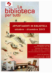 Programmazione ottobre-dicembre 2015