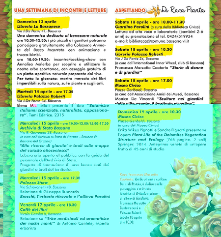 Calendario degli incontri