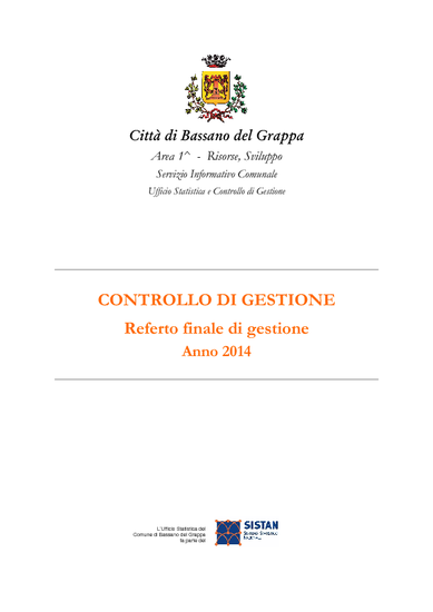 Referto finale di gestione - Anno 2014