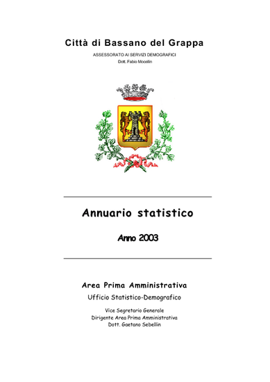 Annuario statistico 2003