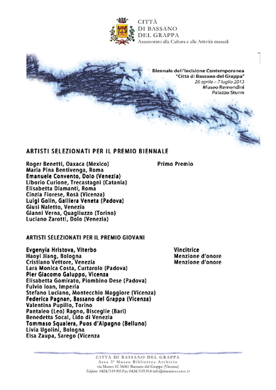 elenco artisti selezionati