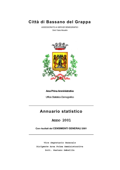 Annuario statistico 2001