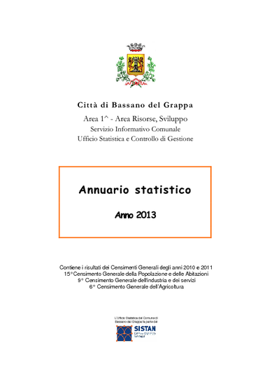 Annuario Statistico 2013