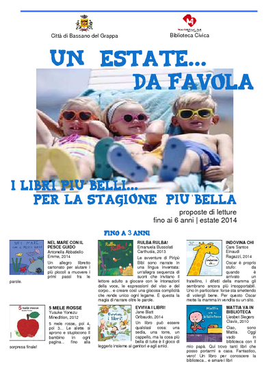 Letture fino ai 6 anni