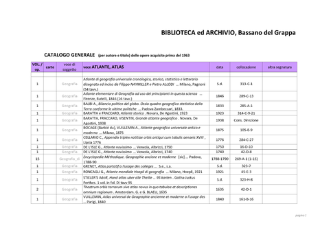 CARTOGRAFIA E MATERIALE DI INTERESSE GEOGRAFICO